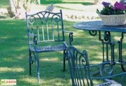 Salon De Jardin En Aluminium Sahara : 1 Table + 4 Fauteuils -Abriet Mobilier Soldes Boutique salon jardin aluminium sahara 2