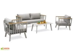 Salon De Jardin 5 Places En Aluminium Napoli Gris 7 Salon De Jardin 5 Places En Aluminium Napoli Gris -Abriet Mobilier Soldes Boutique salon jardin bas napoli 5 places