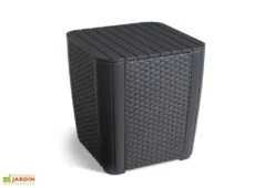 Keter Salon De Jardin En Résine Tressée 2 Places - Iowa -Abriet Mobilier Soldes Boutique salon jardin iowa anth table coffre