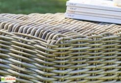 Salon De Jardin En Kubu 4/5 Places – 1 Table, 1 Canapé Et 2 Fauteuils -Abriet Mobilier Soldes Boutique salon jardin kubu une table 4