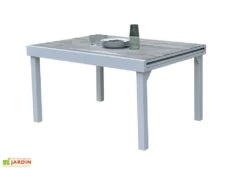 Salon De Jardin Aluminium : Table Extensible 135/270 Cm + Fauteuils 9 Salon De Jardin Aluminium : Table Extensible 135/270 Cm + Fauteuils -Abriet Mobilier Soldes Boutique salon jardin modulo wilsa aluminium verre decors bois table extensible 8personnes 1