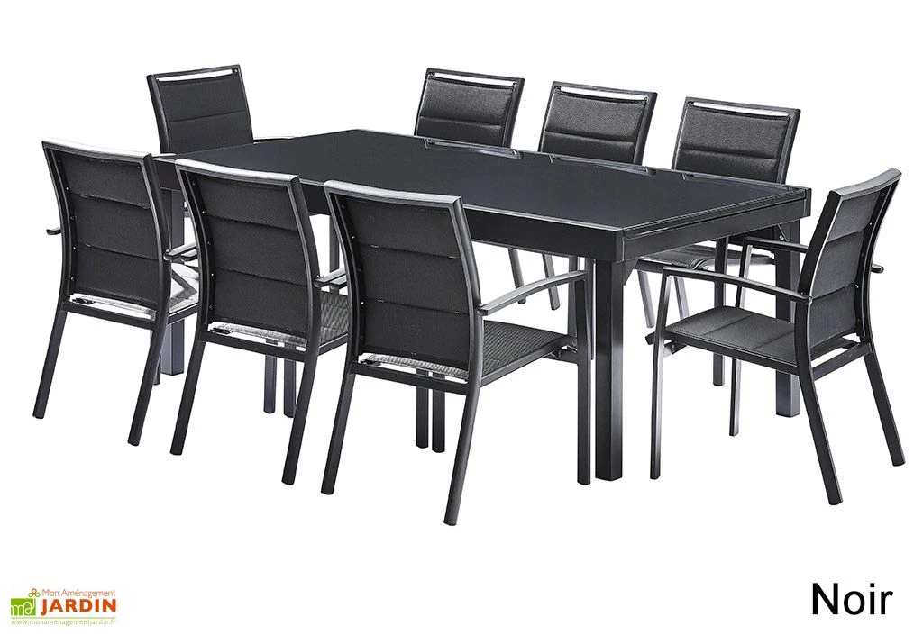 Salon De Jardin Modulo : Table Extensible + 8 Fauteuils 2 Salon De Jardin Modulo : Table Extensible + 8 Fauteuils – Image 2
