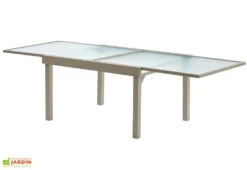 Salon De Jardin Modulo : Table Extensible + 6 Fauteuils -Abriet Mobilier Soldes Boutique salon jardin modulo wilsa table extensible fauteuils aluminium verre 5 1