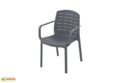 Salon De Jardin En Résine – 6 Personnes -Abriet Mobilier Soldes Boutique salon jardin re sine gris 01