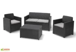 Keter Salon De Jardin En Résine Tressée 4 Places - Merano