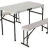 Table De Camping + 2 Bancs En PEHD Lifetime (107x 61x71cm)