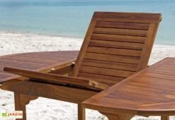 Salon De Jardin En Bois De Teck – 1 Table 240 Cm Et 8 Chaises -Abriet Mobilier Soldes Boutique salon jardin teck huile c8 2