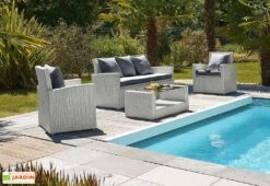 Salon De Jardin En Résine Tressée Portovecchio 5 Places
