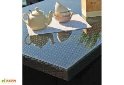 Salon De Jardin En Résine Tressée Encastrable Noir : 1 Table + 8 Fts 7 Salon De Jardin En Résine Tressée Encastrable Noir : 1 Table + 8 Fts -Abriet Mobilier Soldes Boutique salon resine tresse encastrable 8 places noir pvc 8 n 3
