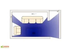 Répulsif Ultrasons Rongeurs Et Insectes : 2 Boîtiers + Câble 10 M -Abriet Mobilier Soldes Boutique schema angles morts repulsif ultrasons 1