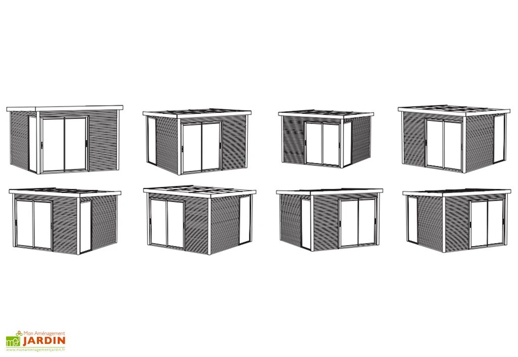 Solid Abri De Jardin En Bois D’épicéa Brut Avec Auvent - Sagres 21,14 M² 4 Solid Abri De Jardin En Bois D’épicéa Brut Avec Auvent - Sagres 21,14 M² – Image 4