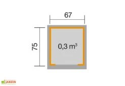 Abri Pour Robot Tondeuse En Bois D’épicéa 78 X 86 X 61 Cm -Abriet Mobilier Soldes Boutique schema dimensions abri robot tondeuse bois