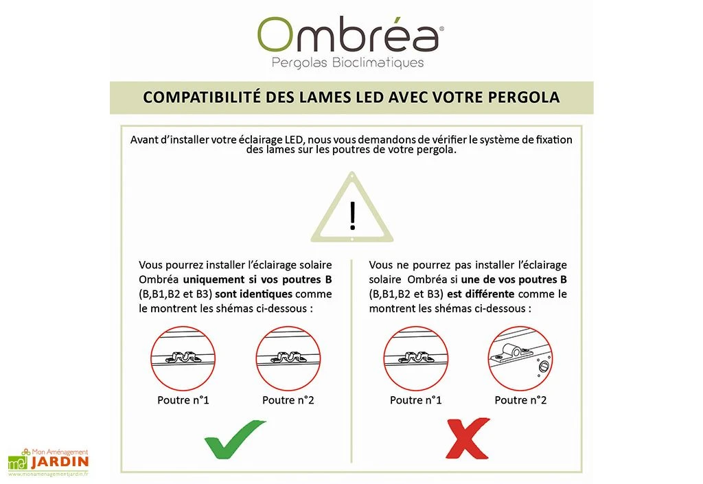 Kit éclairage Pour Pergola Ombréa 2 Lames – 3 M 5 Kit éclairage Pour Pergola Ombréa 2 Lames – 3 M – Image 5