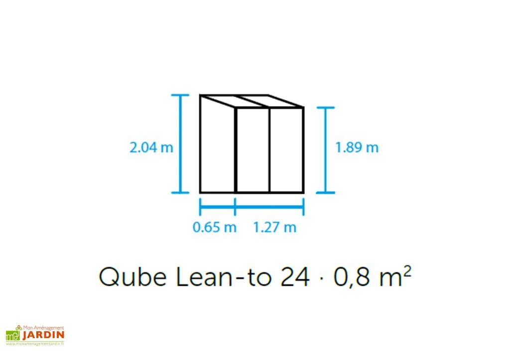Halls Serre De Jardin Adossée En Verre Trempé Qube Lean-to 24 – 0,8 M² 6 Halls Serre De Jardin Adossée En Verre Trempé Qube Lean-to 24 – 0,8 M² – Image 6