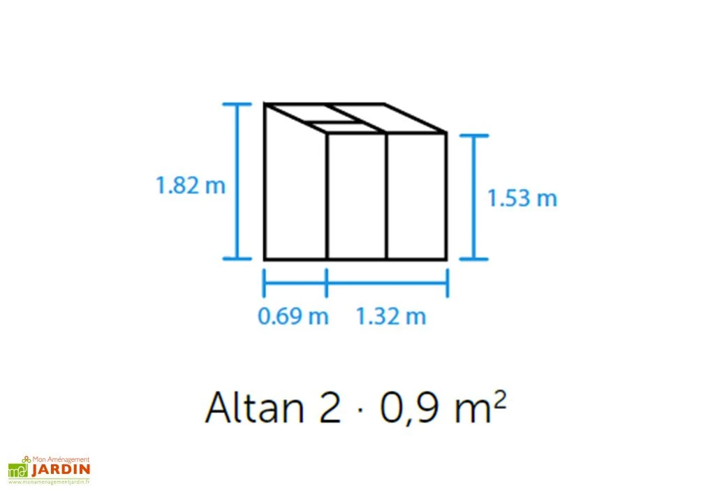 Halls Serre De Jardin Adossée En Polycarbonate Atlan 2 – 0,9 M² 2 Halls Serre De Jardin Adossée En Polycarbonate Atlan 2 – 0,9 M² – Image 2