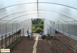 Serre Tunnel Tonneau En Polyéthylène 42 M² - 4 Saisons 10,5 X 4 M