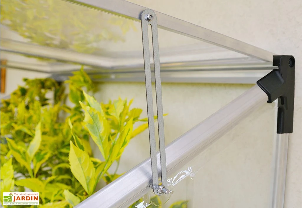 Serre Adossée En Aluminium Et Polycarbonate Lean To (63,5 X 125 Cm) 5 Serre Adossée En Aluminium Et Polycarbonate Lean To (63,5 X 125 Cm) – Image 5