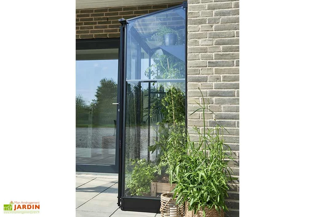 Halls Serre De Jardin Adossée En Verre Trempé Qube Lean-to 24 – 0,8 M² 5 Halls Serre De Jardin Adossée En Verre Trempé Qube Lean-to 24 – 0,8 M² – Image 5