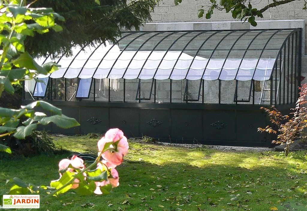 Serre Adossée Ancienne En Aluminium Et Verre Trempé 4mm Chambord 605x280 1 Serre Adossée Ancienne En Aluminium Et Verre Trempé 4mm Chambord 605x280