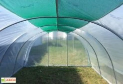 Serre De Jardin Tunnel En Acier Et Polyéthylène Cabriolet – 6 X 3,70 M -Abriet Mobilier Soldes Boutique serre cabriolet acier tonneau