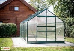 Serre De Jardin Polycarbonate 10,37m² Avec Base + 4 Lucarnes -Abriet Mobilier Soldes Boutique serre de jardin polycarbonate 10 37m avec base 4 lucarnes