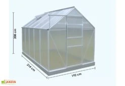 Serre De Jardin Polycarbonate 6,03 M² (192x314) 9 Serre De Jardin Polycarbonate 6,03 M² (192x314) -Abriet Mobilier Soldes Boutique serre de jardin polycarbonate 6 03 m 192x314 3