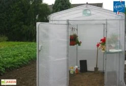 Serre De Jardin Primeur En Acier Et Polyéthylène – 2,70 X 2 M -Abriet Mobilier Soldes Boutique serre de jardin primeur tonneau