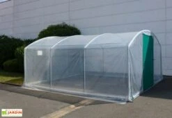 Serre Tunnel Tonneau En Polyéthylène 30 M² - 4 Saisons Plus 7,5 X 4 M -Abriet Mobilier Soldes Boutique serre jardin 4 saisons plus 450 3 1