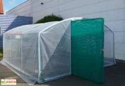 Serre Tunnel Tonneau En Polyéthylène 36 M² - 4 Saisons Plus 9 X 4 M -Abriet Mobilier Soldes Boutique serre jardin 4 saisons plus 600 2 1