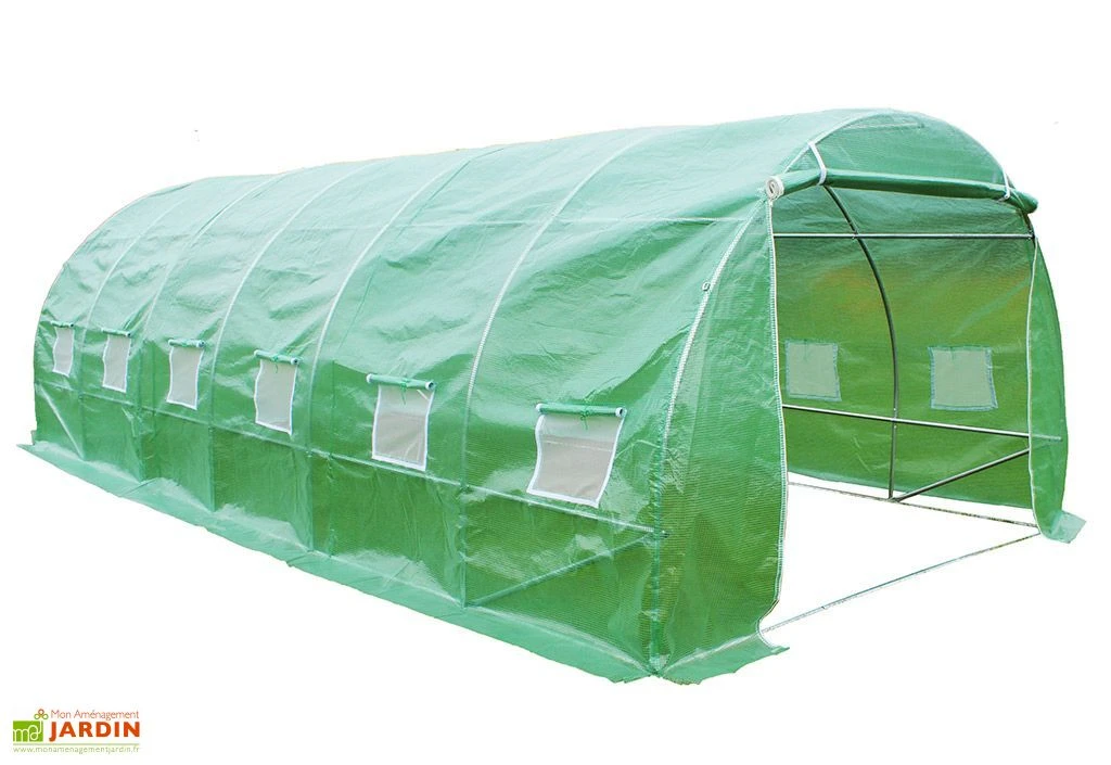 Serre De Jardin En Acier Galvanisé Et Polyéthylène 18 M² 1 Serre De Jardin En Acier Galvanisé Et Polyéthylène 18 M²