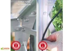 Serre De Jardin Adossée En Verre Lams 0,9 M² - Melissa Anthracite 10 Serre De Jardin Adossée En Verre Lams 0,9 M² - Melissa Anthracite -Abriet Mobilier Soldes Boutique serre jardin adossee aluminium anthracite verre trempe melissa ida lams 3