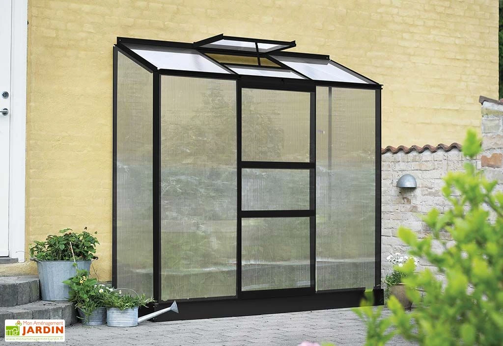 Halls Serre De Jardin Adossée En Polycarbonate Atlan 3 – 1,3 M² 1 Halls Serre De Jardin Adossée En Polycarbonate Atlan 3 – 1,3 M²