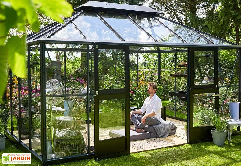 Jardin D’Hiver Verre Trempé Alu Anthracite 13 M² – Juliana Grand Oase 1 Jardin D’Hiver Verre Trempé Alu Anthracite 13 M² – Juliana Grand Oase