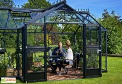 Serre De Jardin Verre Trempé Alu Anthracite 13 M² – Juliana Orangeri 10 Serre De Jardin Verre Trempé Alu Anthracite 13 M² – Juliana Orangeri -Abriet Mobilier Soldes Boutique serre jardin aluminium anthracite verre trempe juliana orangerie 3