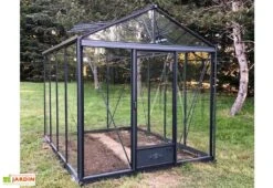 Serre De Jardin En Aluminium Et Verre Trempé Luxia 10,8 M² -Abriet Mobilier Soldes Boutique serre jardin aluminium lucia 236x457 cm 1