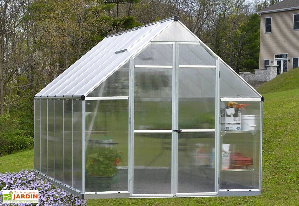 Serre De Jardin En Aluminium Et Polycarbonate Essence 9 M² 2 Serre De Jardin En Aluminium Et Polycarbonate Essence 9 M² – Image 2