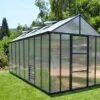 Serre De Jardin En Aluminium Et Polycarbonate Glory 11,8 M² - Grise