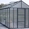 Serre De Jardin En Aluminium Et Polycarbonate Glory 14,7 M² - Grise