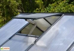 Serre De Jardin En Aluminium Et Polycarbonate Glory 14,7 M² - Grise 9 Serre De Jardin En Aluminium Et Polycarbonate Glory 14,7 M² - Grise -Abriet Mobilier Soldes Boutique serre jardin aluminium polycarbonate glory 14 7 m 2