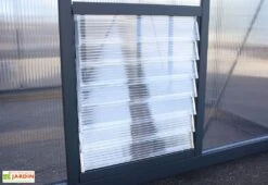 Serre De Jardin En Aluminium Et Polycarbonate Glory 14,7 M² - Grise 10 Serre De Jardin En Aluminium Et Polycarbonate Glory 14,7 M² - Grise -Abriet Mobilier Soldes Boutique serre jardin aluminium polycarbonate glory 14 7 m 9