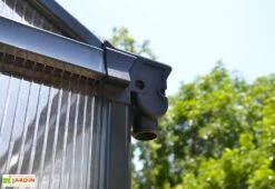 Serre De Jardin En Aluminium Et Polycarbonate Glory 8,9 M² - Grise -Abriet Mobilier Soldes Boutique serre jardin aluminium polycarbonate glory 8 9 m 5