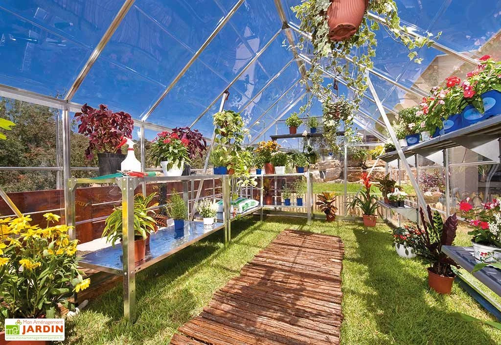 Serre De Jardin En Aluminium Et Polycarbonate Octave 9 M² 3 Serre De Jardin En Aluminium Et Polycarbonate Octave 9 M² – Image 3
