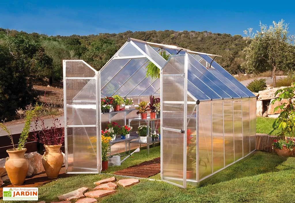 Serre De Jardin En Aluminium Et Polycarbonate Essence 9 M² 1 Serre De Jardin En Aluminium Et Polycarbonate Essence 9 M²