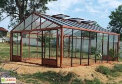 Serre De Jardin En Aluminium Et Verre Trempé Supra 27,8 M² -Abriet Mobilier Soldes Boutique serre jardin aluminium supra 604x460 cm 5