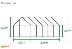 Halls Serre De Jardin En Aluminium Et Verre Horticole Popular 106 (6,2 M²) 9 Halls Serre De Jardin En Aluminium Et Verre Horticole Popular 106 (6,2 M²) -Abriet Mobilier Soldes Boutique serre jardin aluminium verre horticole popular 106 62m