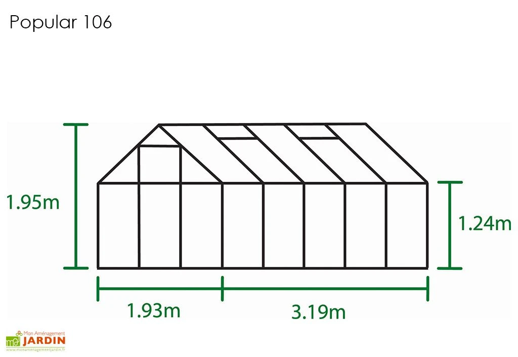 Halls Serre De Jardin En Aluminium Et Verre Horticole Popular 106 (6,2 M²) 4 Halls Serre De Jardin En Aluminium Et Verre Horticole Popular 106 (6,2 M²) – Image 4