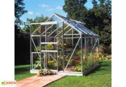 Halls Serre De Jardin En Aluminium Et Verre Horticole Popular 86 (5 M²) -Abriet Mobilier Soldes Boutique serre jardin aluminium verre horticole popular 86 5m 2