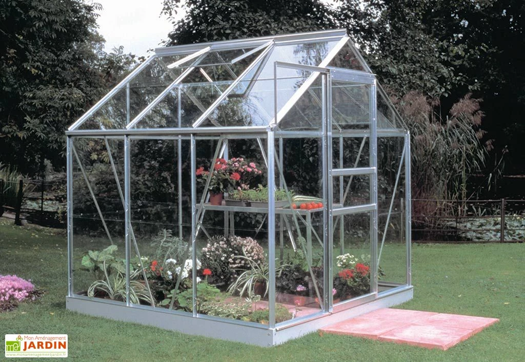 Halls Serre De Jardin En Aluminium Et Verre Popular 66 (3,8 M²) 2 Halls Serre De Jardin En Aluminium Et Verre Popular 66 (3,8 M²) – Image 2