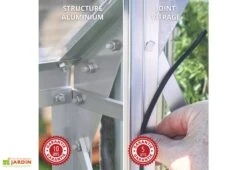 Serre De Jardin En Alu Et Verre Trempé Lams 12,9 M² - Aloé Vert 10 Serre De Jardin En Alu Et Verre Trempé Lams 12,9 M² - Aloé Vert -Abriet Mobilier Soldes Boutique serre jardin aluminium verre trempe aloe 13m2 vert 2