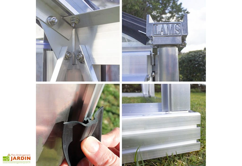 Serre De Jardin En Aluminium Et Verre Trempé Essentia 18,7 M² 5 Serre De Jardin En Aluminium Et Verre Trempé Essentia 18,7 M² – Image 5